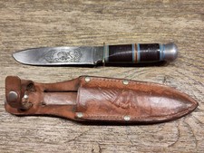 altes Messer Fahrtenmesser ROBERT KLAAS , selten ! Mit Lederetui