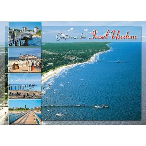 Insel usedom postkarte - insel,