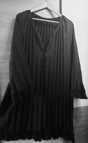 Elegantes damen kleid plissee - damen,