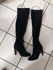 Overknee Stiefel schwarz sexy 39 wildlederoptik  Neu!