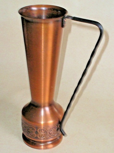 Kupfer vase matt - matt, gebürstet