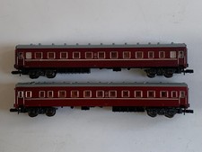 2 Piko N Personenwagen Weitstreckenwagen der UDSSR Rot - CCCP OK 2640 mit Licht