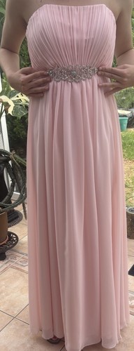 Rosa-Glitzer-Abendkleid