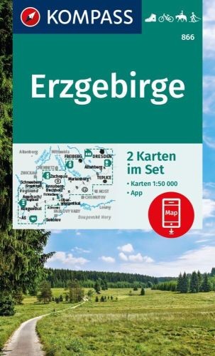 Kompass wanderkarten set 866 - kompass, wanderkarten-set