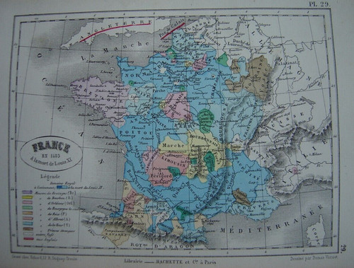 Karte von frankreich 1483 nach - von,