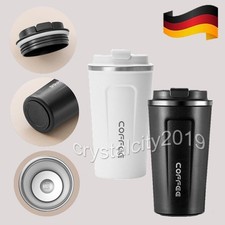 2X  Edelstahl Isolierbecher Kaffeebecher Thermobecher Coffee to Go Becher 510ml