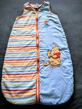 Baby Schlafsack,  Herbst/Winter  80 In Baumwolle  mi Futter,  hellblau mit...