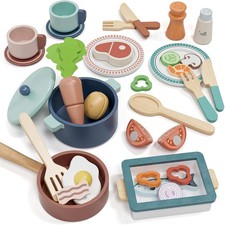 Kinderküchenzubehör Set Holz