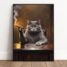 Lustiges Katzen Poster Pate
