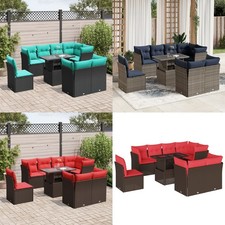 Garten-Sofagarnitur mit Kissen