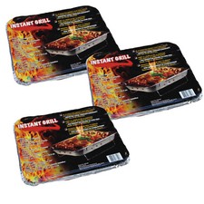 3x Premium BBQ Einweggrill to