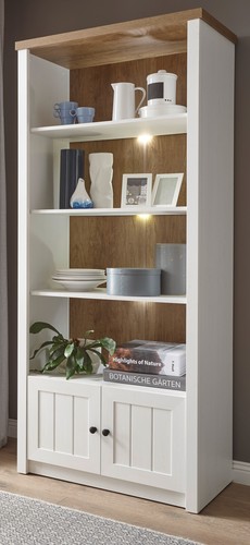 Regal weiß pinie und eiche - regal,