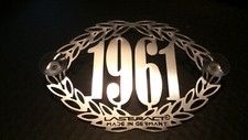 1961 Oldtimer D Baujahr Schild Käfer Jaguar E-Type XK-E Porsche Volvo Mercedes