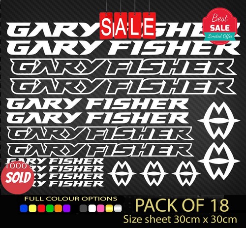Gary fisher vinyl aufkleber - gary,