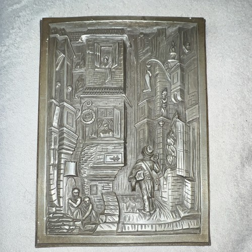 Zinn relief wandbild - zinn-relief, wandbild/wandtafel