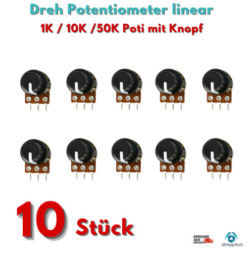 10x dreh potentiometer linear - potentiometer,