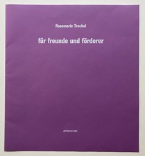 Rosemarie trockel für - trockel,,