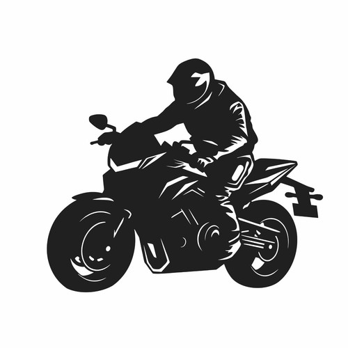 Biker superbike aufkleber - biker,