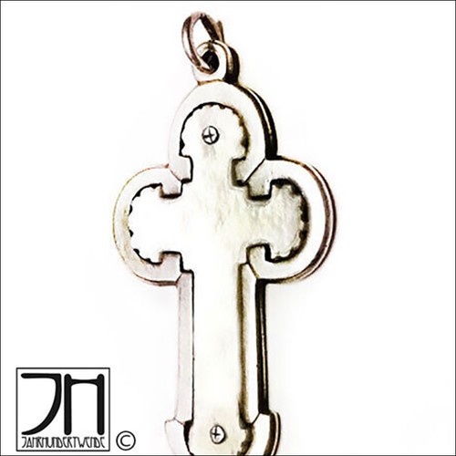 Alter silber kreuz - kreuz, anhänger