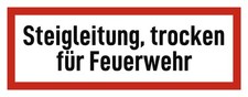 Steigleitung, trocken für