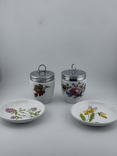 Royal worcester egg coddlers - egg,