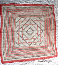 NEU * Schönes Halstuch/Kopftuch *  72 cm * Chiffontuch * transparent * rot-braun