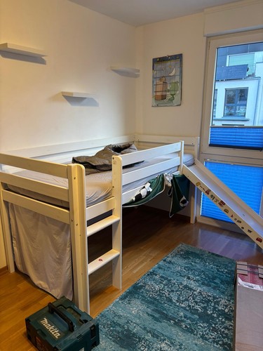 Kinder hochbett mit - hochbett, rutsche
