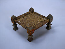 44x44 cm antik Hocker Antique Chair Low stool Nuristan Afghanistan Pakistan 21/L