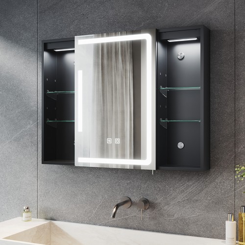 Spiegelschrank bad mit led - spiegelschrank,