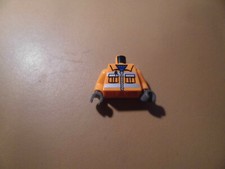 Lego Figur Torso 973px434 City Bauarbeiter 7633 7905 7746 7907 7243 orange ftn6