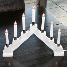 Holz-Schwibbogen Lichterbogen