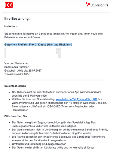 Bahn freifahrt flex - freifahrt, 2