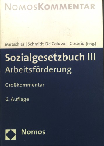 Sozialgesetzbuch iii - sozialgesetzbuch,