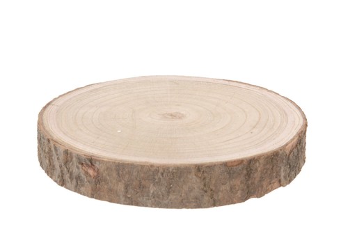 Holz baumscheibe mit rinde - holz,
