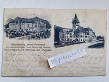 AK Semmering Hotel Panhans Erzherzog Johann Wintersport von 1908 