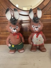 2 DDR Osterhasen Paar Figur