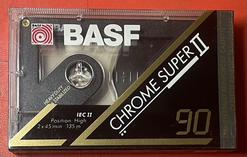 Basf leerkassette chrome super - leerkassette,