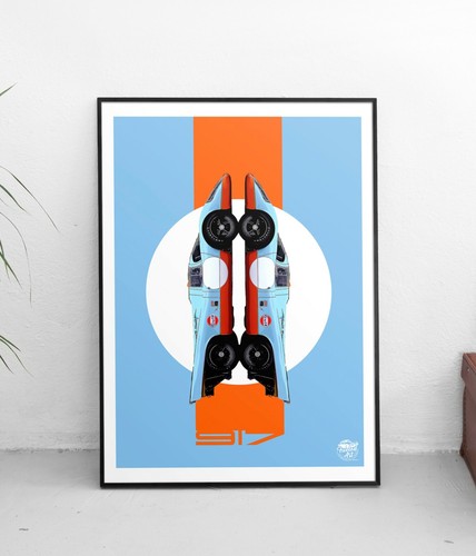 Porsche 917 mans druck - porsche,