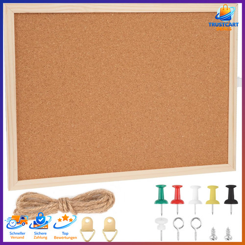 Pinnwand kork 40x30cm mit - kork,