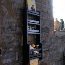 Gewürzregal Schwarz Küche