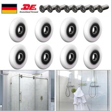 8 Stück Duschtürrollen Duschkabine Rollen Duschtür Schiebetür Ersatzrollen 23mm