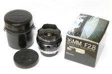 Minolta MC Rokkor Fisheye 2,8  / 16 mm  Objektiv für analoge Minolta MC Modelle