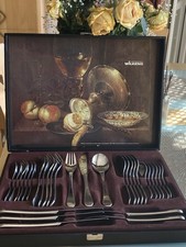 Wilkens Fjord Besteck 6 pers.. 18/8 Edelstahl  Fast Unbenutzt ***TOP***