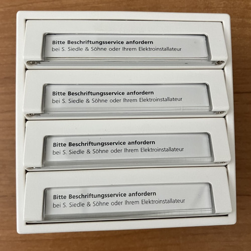 Siedle 511 04w 4 fach - 511-04w, 4-fach
