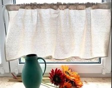 Leinen Scheibengardine Gardine