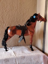 Altes Barbie Big Jim Pferd Dallas Rotfuchs Mähne Schweif Mattel 70er Vintage