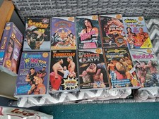 11 Stück Wrestling VHS Kassetten