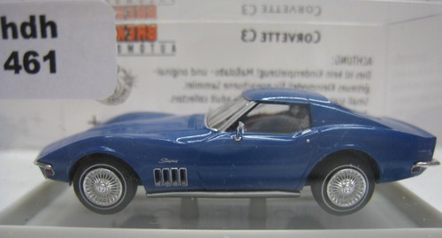 Brekina 19978 corvette blau - c3,