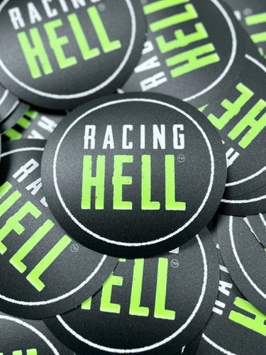 Vinyl aufkleber racing hell - "racing, hell"
