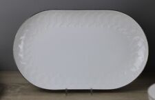 Rosenthal Lotus Secunda Platin Platinrand Servierplatte Platte ca. 33,5 x 20 cm